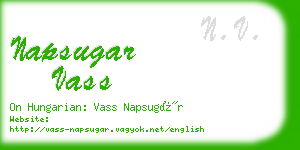 napsugar vass business card